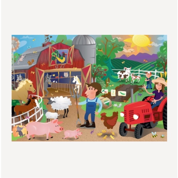 Ravensburger 24 pc Super Sized Farm Mania Floor Puzzle - 3x2 Feet - Kids Toys - Picture 2 of 14